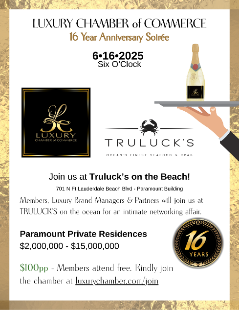 Luxury Chamber 16 Year Anniversary